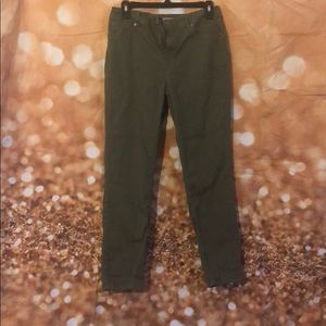 Olive green jeggings